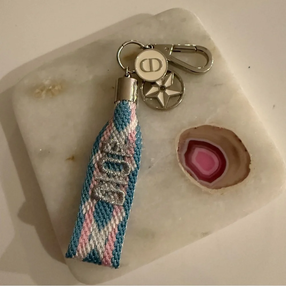 DIOR Accessories Woven Bag Charm Key Chain